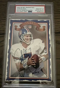 1995 NFL Properties John Elway Signed Autographed Card #162/300 Broncos HOF PSA - Picture 1 of 2