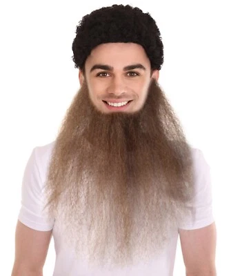 Long Hillbilly Beard Costume Accessory Fake Facial Hair Redneck Party Gag Fun - Image 1 of 4