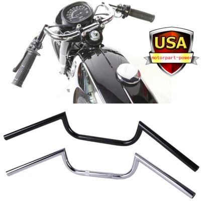 7/8" Motorcycle Drag Bar Handlebars Fit For Harley Yamaha Honda Suzuki Universal - Image 1 of 4