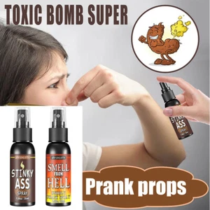 30ML Novedades Líquido Pedo Mordaza Broma Broma Spray Lata Apestosa Bomba Oloriente Gas Apestoso - Imagen 1 de 14