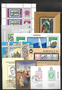 Hungary - Ten (10) Commemorative/Souvenir Mini Sheets - as shown 1/17b - Picture 1 of 1