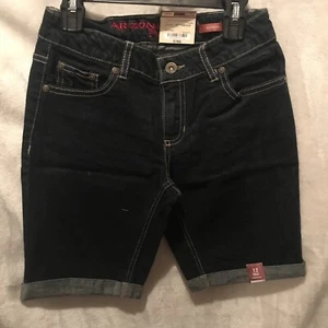 Arizona Jean Company Bermuda Shorts Girl's Size 12 Reg Blue Retails$26 (TW-1448) - Picture 1 of 6