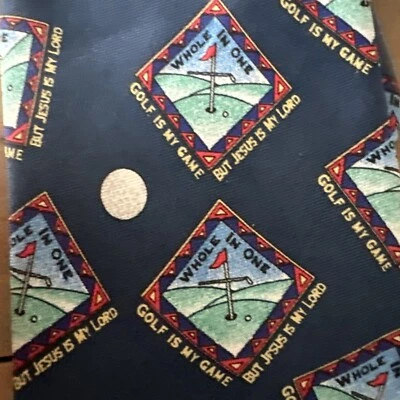 Corbata Golf Is My Game para hombre azul Kerusso usada Foto 1 de 4