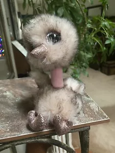 2019 TY Beanie Boos 9" HENNA Brown Tipped Ostrich Plush Animal Toy - Picture 1 of 10