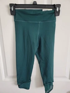 Old Navy Active Girls Green 7/8 Ankle Mid-Rise GoDry Leggings Size Small 6/7 NEW - Picture 1 of 6