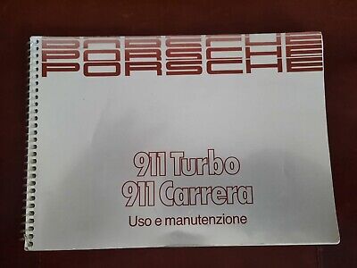 Handbuch Italienisch Porsche 911 Turbo 3.3, 911 Carrera 3.2  USO E Manutenzione  • 359€