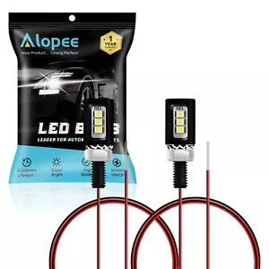 2PCS White LED License Plate Light Assembly Screw Bolt License Plate Lamp Alu... - Picture 1 of 7
