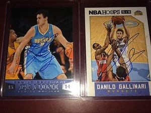 Danilo Gallinari BOSTON CELTICS NBA basketball card auto autograph LOT X2 Italy - Picture 1 of 1