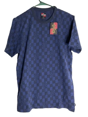 Vans X Independent Collab. Camisa de hombre manga corta azul jacquard talla M Foto 1 de 4