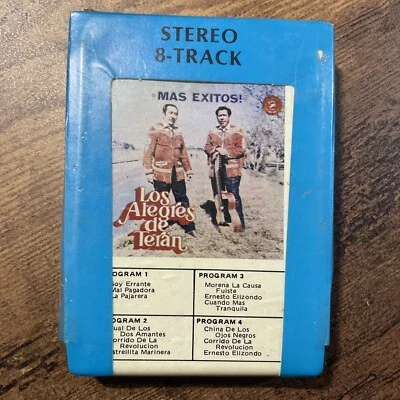 Los Alegres De Teran - Mas Exitos 8 Track Latin New Norteño Rancheras Corridos  - Image 1 of 3