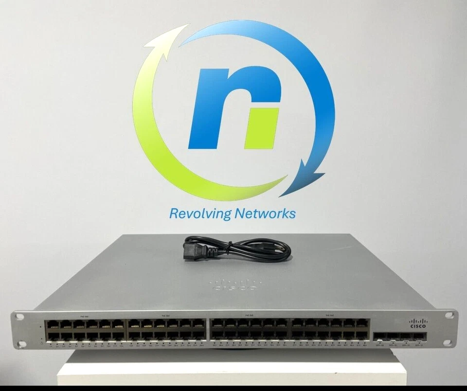 Cisco Meraki MS225-48LP-HW 48x Gigabit PoE 4x10G SFP, UNCLAIMED -1 Year Warranty - Image 1 of 1