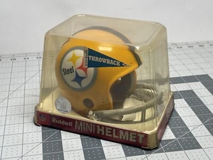 Pittsburgh Steelers Vintage Throwback Mini Helmet Replica Riddell - Picture 1 of 5