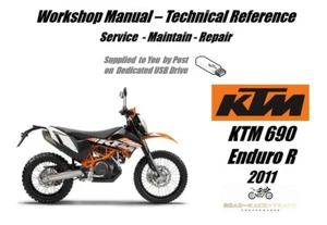 Manual de taller de reparación de servicio KTM 690 Enduro R USB 2011 - Imagen 1 de 7