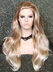 Super lange Lagenlook WELLIGE Erdbeere hellblond Mix PERÜCKE WAAS 27T613 - Bild 1 von 9