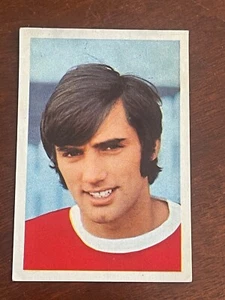 GEORGE BEST (Manchester United) Fútbol Mundial FKS 1968/69 PEGATINA USADA RARA 152 - Imagen 1 de 2