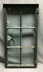 VTG Tudor 19x37 Industrial Steel Casement 6 Lite Glass Window Old Black 795-25B - Picture 1 of 11