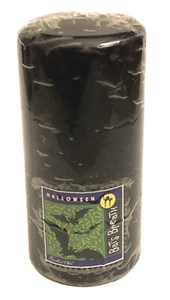 NEW Vintage Halloween BATS BREATH Black Candle - Scented Pillar 6” NOS - Picture 1 of 2