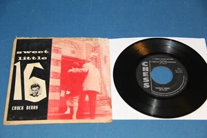 CHUCK BERRY "SWEET LITTLE 16" CHESS EP-5121 WITH PS ORIGINAL 1958 45 RPM - Picture 1 of 2