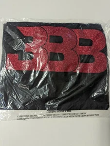Big Baller Brand Black & Red Diamond - Glitter Sparkle -Large T Shirt BBB - Picture 1 of 2