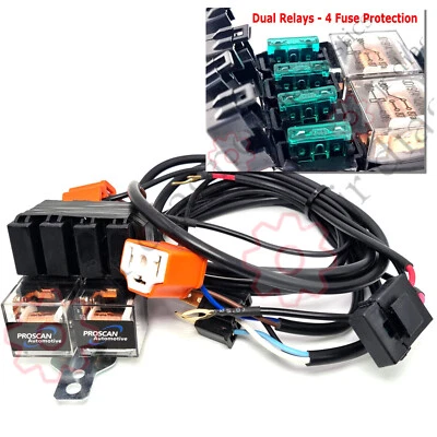 Fits VW T4 Transporter Uprated Headlight Wiring Loom Plug & Play Upgrade H4 - Image 1 of 4