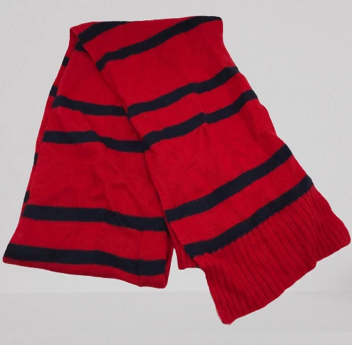 $75 Polo Ralph Lauren Para hombres Rojo Rayas Pony Silenciador Bufanda Talla Única Foto 1 de 1