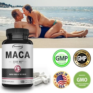Maca 3200mg - Potenciador de Testosterona, Aumenta la Energía, Salud Muscular - Imagen 1 de 14
