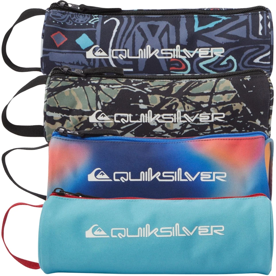 Quilksilver Kids Pencilo Zip Up Pencil Case School College Uni Stationary - Image 1 of 1