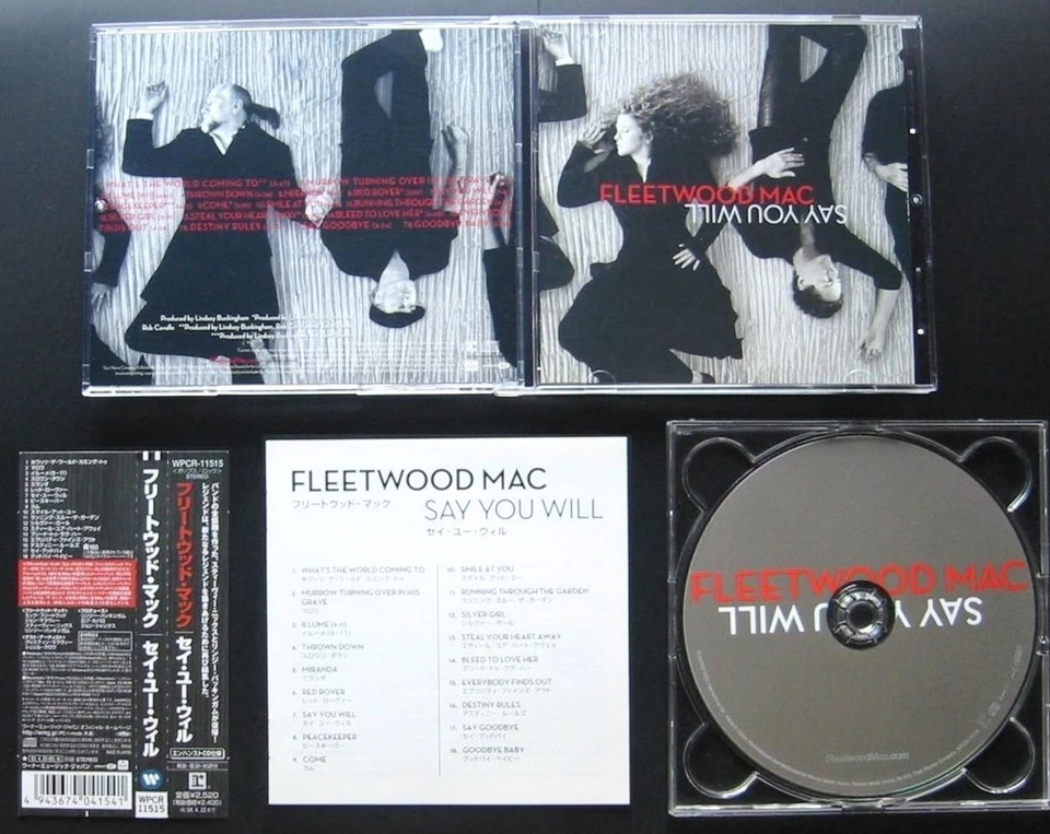 FLEETWOOD MAC Say You Will 2003 JAPAN 1ST PRESS CD w/OBI WPCR-11515 Stevie Nicks Foto 1 de 1