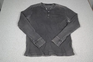 Ralph Lauren Black Label Herren Large grau Henley Thermo Waffelstrick Langarm - Bild 1 von 6