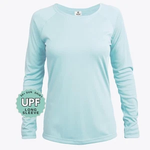 UPF 50+ Damen Performance Langarm Outdoor Sonnenshirt schnelltrocknend leicht - Bild 1 von 16