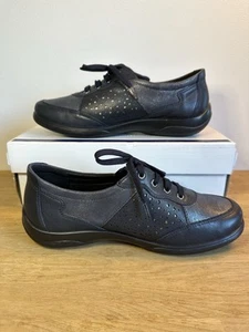 Zapatos informales con cordones Padders Harp para mujer Reino Unido 7 azul marino combi - Imagen 1 de 6