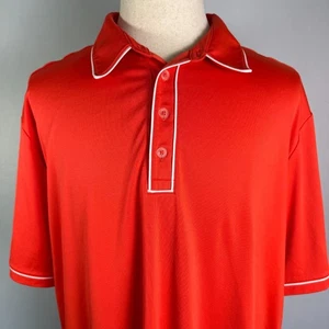 Adidas Pure Motion rot mit weißem Besatz Herren Performance Golf Polo, Größe XL - Bild 1 von 11