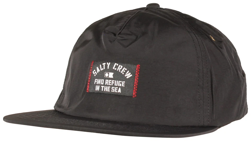 Salty Crew Even Keel Strapback Hat - Black - New - Image 1 of 1