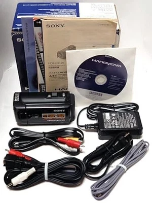 Sony HDR-CX120 Black Handycam Digital Camcorder 10x Optical Zoom 16GB w/Box - Image 1 of 4