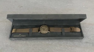 Vintage 10k Gold Filled Men’s In Box Hamilton Watch Medallion Golden Boy - Picture 1 of 16