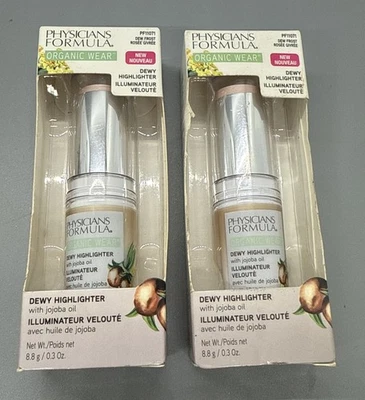 2 Pack NIB • Physicians Formula Organic Wear Dewy Highlighter PF11071 Dew Frost - Image 1 of 3