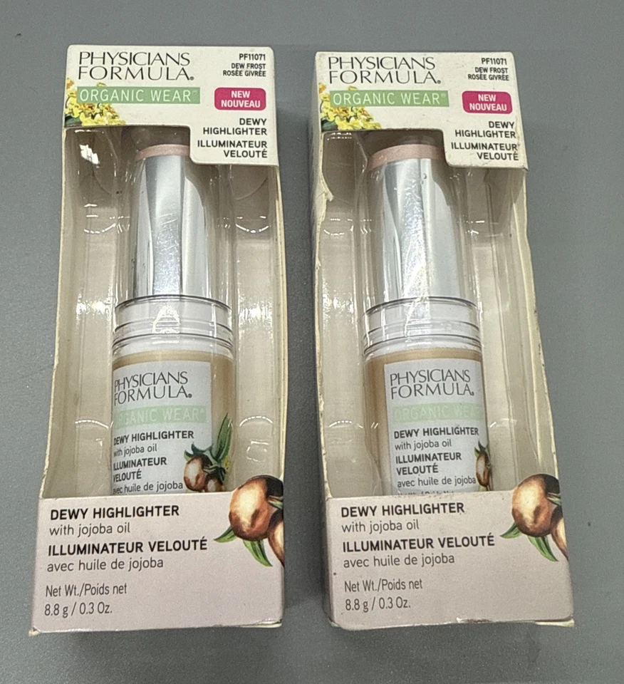 2 Pack NIB • Physicians Formula Organic Wear Dewy Highlighter PF11071 Dew Frost - Image 1 of 3