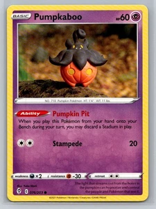 Pumpkaboo #076/203 SWSH07: Evolving Skies Common - Cartas Pokémon G22 - Imagen 1 de 2
