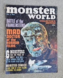 Revista Monster World 1964 #1 Frankenstein la momia noviembre - Imagen 1 de 14