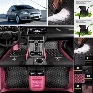 For Fiat Bravo Car Floor Mats Luxury Waterproof Carpets Liners Interior Auto - Imagen 1 de 28
