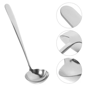 Cuchara de acero inoxidable cucharas de cocina resistentes al calor para servir sopa - Imagen 1 de 12