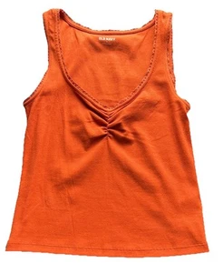 Old Navy Sleeveless Top Blouse Shirt Women Medium Burnt Orange NWT Scoop Neck - Picture 1 of 23