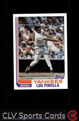 1982 Topps #538 Lou Piniella - Image 1 of 2