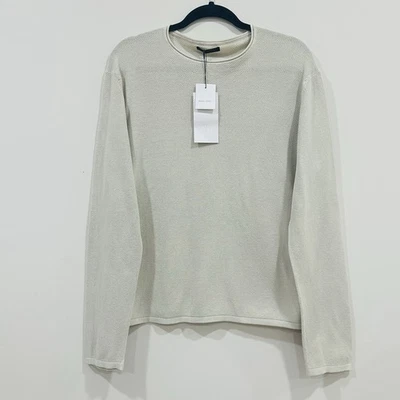 NWT ZARA Mens Size XL  Knit Sweater Cream  Long Sleeve Pullover Casual - Image 1 of 4