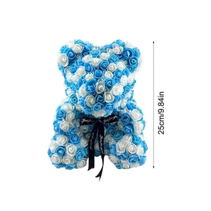 25 cm Kunstblumen Bär Rose Bär Romantisch Kreative Geschenke zum Valentinstag Da - Bild 1 von 14