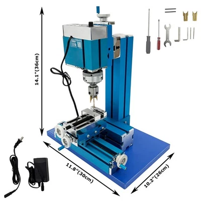 AC100V-240V 60W Mini Milling Machine Wood Milling Lathe Machine DIY Miller - Image 1 of 4
