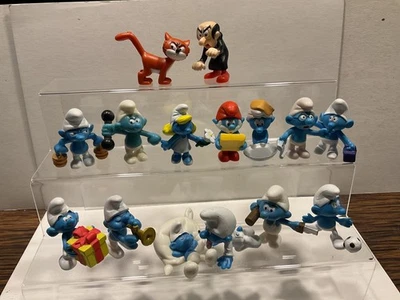 Schlümpfe 15 x Figur Albert Heijn 2008 mit Papa Schlumpf, Schlumpfine,Gargamel.. - Bild 1 von 4