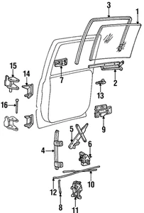 Genuine GM Window Channel 15018506 QTY 1 - Picture 1 of 1