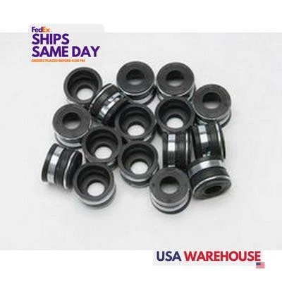 Edelbrock 9725, Set of 16 Black Viton Rubber 11/32In Valve Seals - (16) Performa - Image 1 of 4