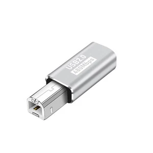 USB C Female to USB B Male MIDI Printer Electric Pianos Synthesizers Adapter - Afbeelding 1 van 13